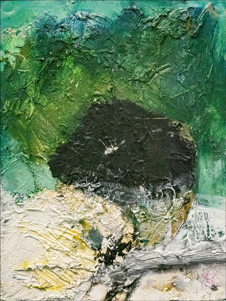 Donald Elder, Untitled #2, 2026, oil on board, 12 x 9 inches.